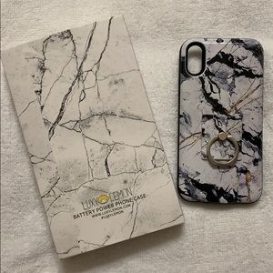 IPhone X/XS Luxy Lemon Marble Battery Power Case